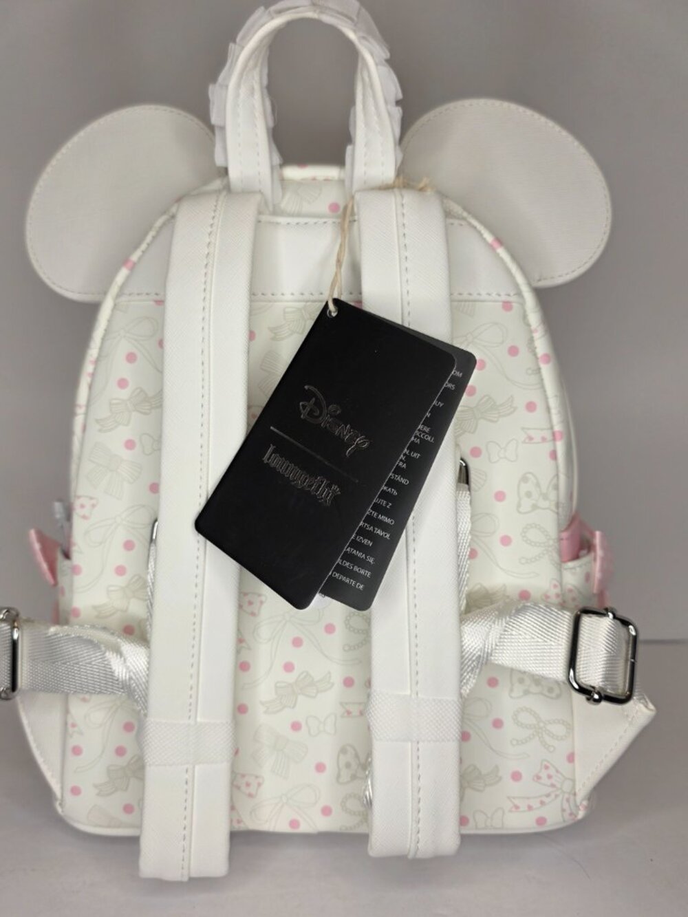 Loungefly Disney Minnie Mouse Bows & Ribbons Mini Backpack NWT - Picture 6 of 8